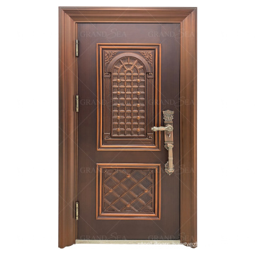 Factory cheap price security design metal galvanized security steel door for house